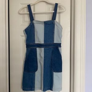 Alice and Olivia Jeans: Denim Patch Midi Dress